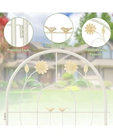 Pack Rustproof Metal Garden Trellis 71" x 20" Wire Lattice Panel for Patio