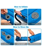 Costway 3 Inch Inflatable Camping Sleeping Pad Waterproof & Comfortable Mat