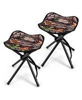 2 Pack Folding Hunting Stool Lightweight Foldable Outdoor Stool Seat