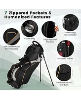 Costway Golf Stand Bag Portable Lightweight Golf Carry Club Bag