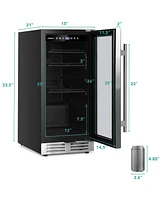 15 Inch Beverage Refrigerator, Built-in Beverage Cooler