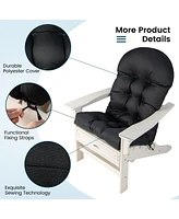 Costway Patio Adirondack Chair Cushion High Back Fade Resistant 5'' Seat Pad Outdoor