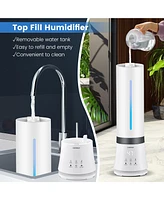 Costway Humidifier for Large Room 9L Warm & Cool Mist Top Fill Ultrasonic Air Vaporizer