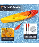 Costway Single Sit-on-Top Kayak 0ne Person Kayak Boat