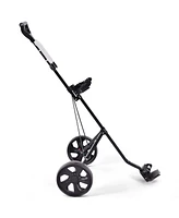 Costway Folding 2 Wheel Push Pull Golf Club Cart Trolley Swivel