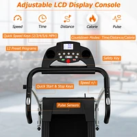 800W Folding Treadmill Electric /Support Motorized Power