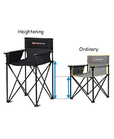 Costway Portable 38'' Oversized High Outdoor Beach Chair