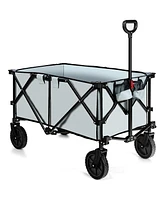 Costway Folding Collapsible Wagon Utility Camping Cart