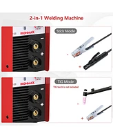 Costway Mma Welder Igbt Welding Portable Machine w/ Electrode Holder&Earth Clamp&Adapter