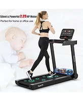 Costway 2.25HP Electric Treadmill Running Machine App Control for Home Office