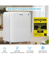 2.4 Cu.Ft. Compact Refrigerator Reversible Door Auto Defrost Mini Fridge