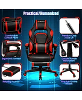 Costway Massage Gaming Chair Reclining Racing Computer Office