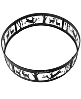 Costway 36'' Metal Fire Pit Ring Deer w/Extra Poker Bonfire Liner
