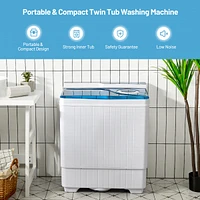 Costway 26lbs Portable Semi-automatic Washing Machine