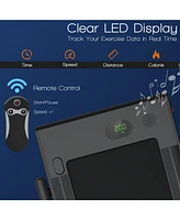 Costway 2.25HP 2-in-1 Folding Under Desk Treadmill Speaker Remote Control