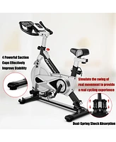 Costway Indoor Stationary Exercise Cycle Bike Bicycle Workout