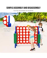 Inolait Jumbo 4-to-Score Giant Game Set with 42 Jumbo Rings and Quick-Release Slider