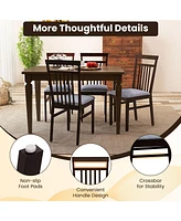 Sugift Upholstered Dining Chair Set of 2