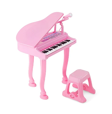 Slickblue 31 Keys Kids Piano Keyboard with Stool and Lid