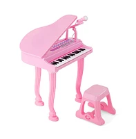 Slickblue 31 Keys Kids Piano Keyboard with Stool and Lid