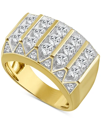 Men's Diamond Multirow Statement Ring (2 ct. t.w.) in 10k Gold