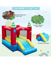 Slickblue Kids Inflatable Bounce Castle Excluded Blower