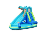 Slickblue Inflatable Water Pool with Splash and Slide Without Blower