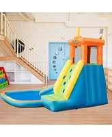 Slickblue Inflatable Water Slide Kids Bounce House with 740W Blower