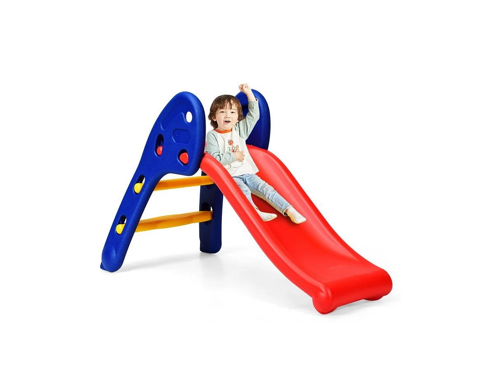 Slickblue Toddler 2 Step ren Folding Plastic Slide