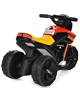 Costway 6V Ride-On Toy Motorcycle Trike 3-Wheel Electric Bicycle w/ Music&Horn
