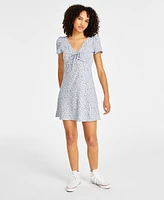 Levi's Women's Delray Floral-Print V-Neck Mini Dress