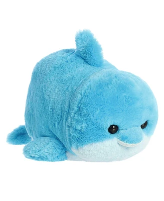 Aurora Medium Dilly Dolphin Spudsters Adorable Plush Toy Blue 12"