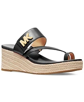 Michael Kors Women's Jilly Logo Espadrille Wedge Sandals