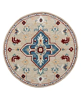 Closeout! Lr Home Rochelle Rug- 7'3"x7'3" Round Area Rug