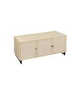 Streamdale Furniture 3 Door Cabinet, Sideboard Accent Cabinet, Storage Cabinet For Living Room, Hallway Entryway Kitchen