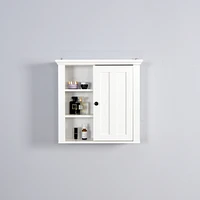 Bathroom Wooden Wall Cabinet With A Door 20.86x5.71 X 20 Inch