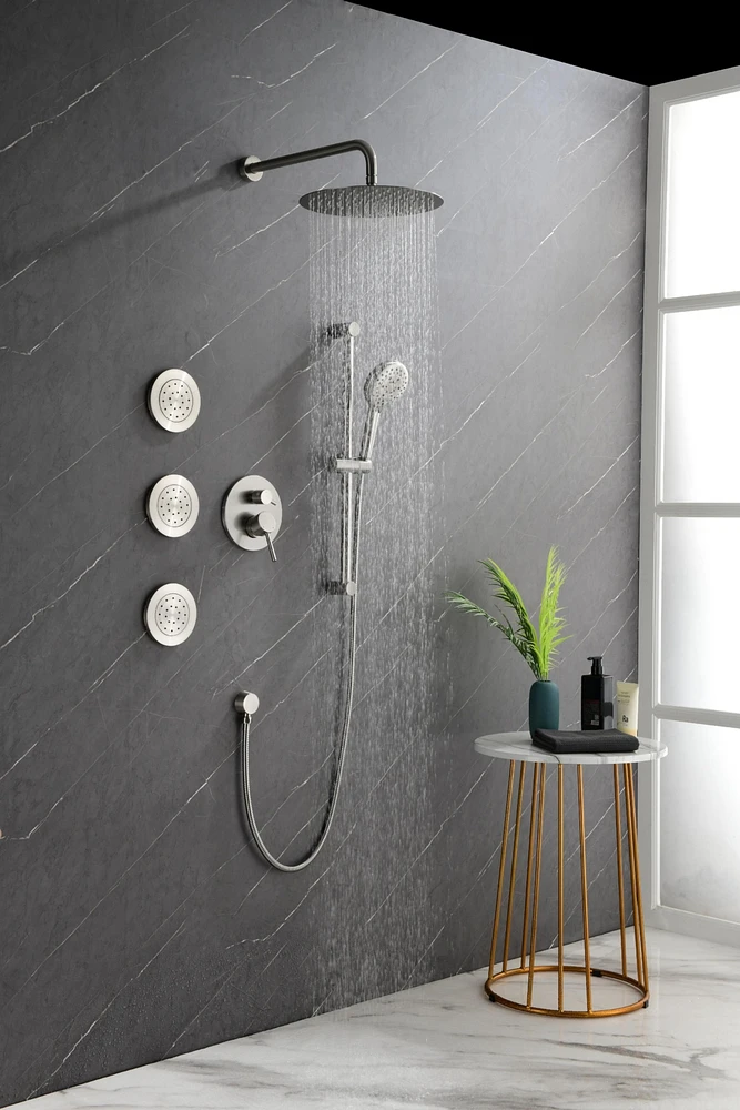 Complete Shower System with Multiple Components
