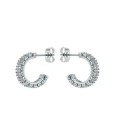 Ted Baker Jewelry Mellrie: Small Double Crystal Hoop Earrings