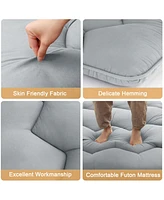 Caromio Futon Mattress Full Size, Floor Mattress Pad Portable Dorm Sleeping Pad, 54"x 80"