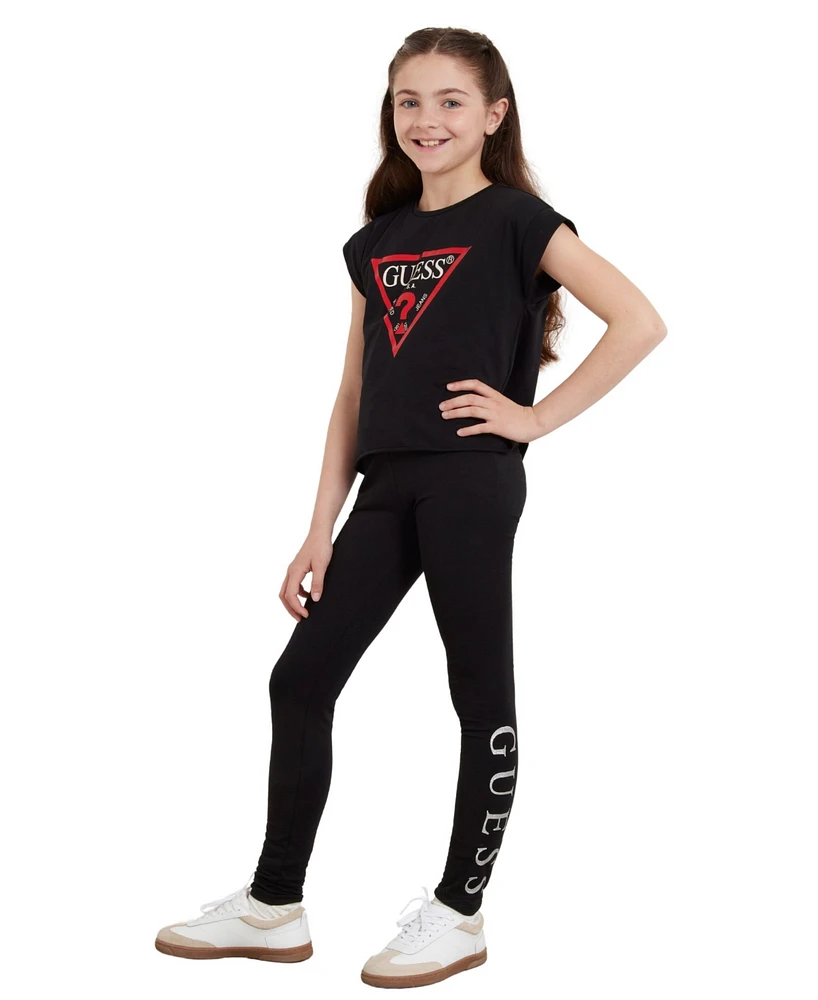 Guess Big Girls Logo Leggings