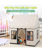 Sugift Toddler Large Playhouse with Star String Lights