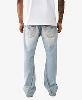 True Religion Men's Joey Flap Super T Twisted Seam Baggy Jean