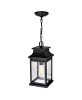 Cwi Lighting 14" Metal Milford 1 Light Outdoor Pendant