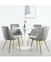 Simplie Fun Set of 4 Modern Grey Dining Chairs