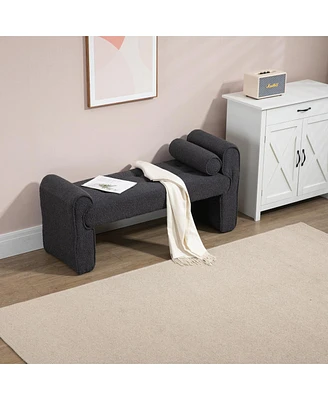 Simplie Fun Versatile Ottoman Bench for Bedroom and Living Room