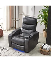 Streamdale Furniture Power Reclining Chair Gray Color