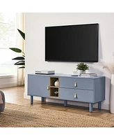 Simplie Fun Modern wooden Tv cabinet with storage