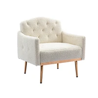 Streamdale Furniture Accent Chair, Leisure Single Sofa With Rose Feet