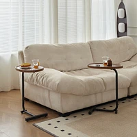 Brown Cshaped Side Table, Small Sofa Table For Living Room