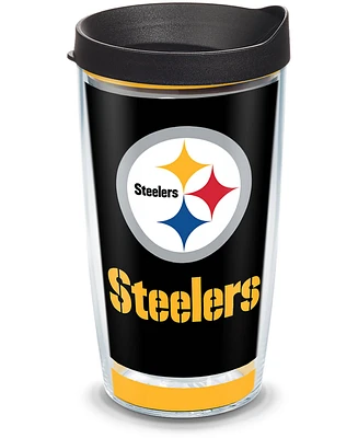 Tervis Tumbler Tervis Nfl Pittsburgh Steelers Touchdown Made in Usa Double Walled Insulated Tumbler Travel Cup Keeps Drinks Cold & Hot, 16oz, Classic